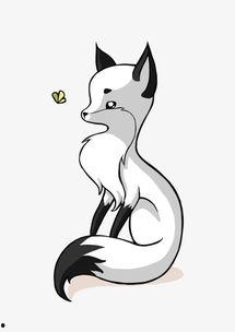 漫画狐狸,森林中的智慧使者